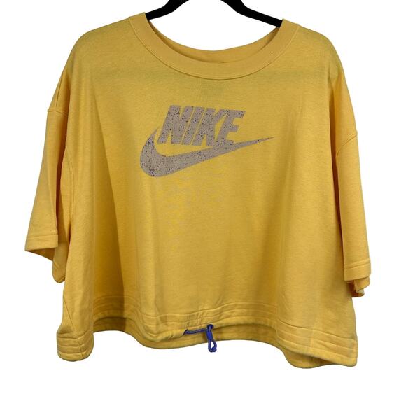 Nike Women's Clash Cropped Heavyweight Tee Shirt 3X - Picture 2 of 8